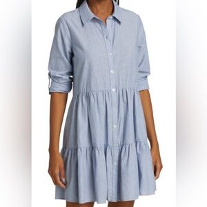 VERONICA BEARD
Jemila Tiered Cotton Shirtdress